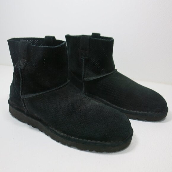 UGG Australia Classic Unlinned Mini Perforated Boots Women's Footwear Shoes 8 - Picture 2 of 7